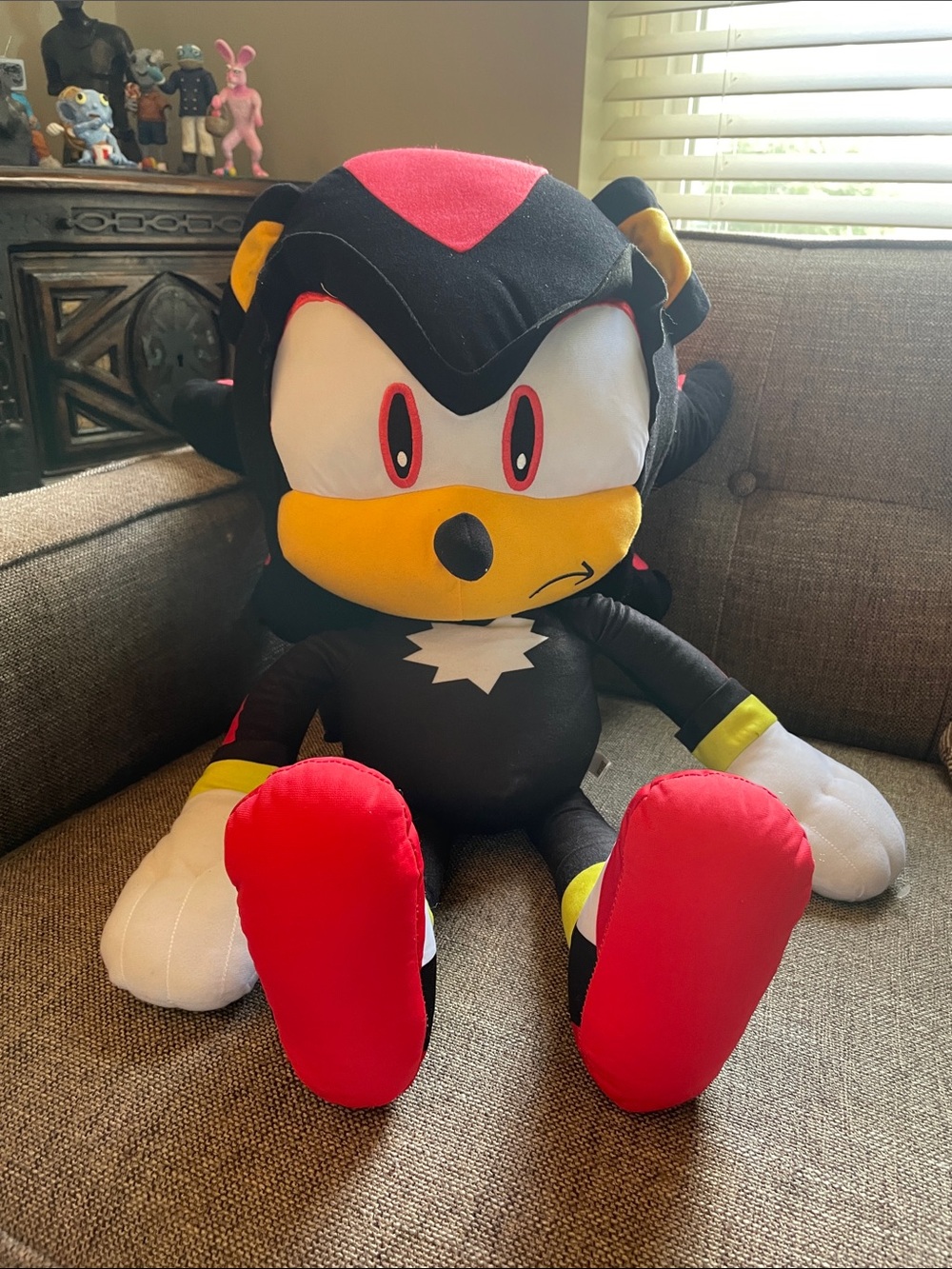 Sonic the Hedgehog Toy Factory SEGA Shadow jumbo plush 24”